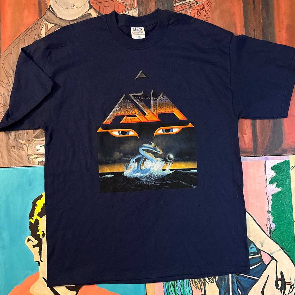 Vintage Asia Band Navy Graphic Tee